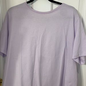 Never worn !! Lilac short sleeve crewneck shirt